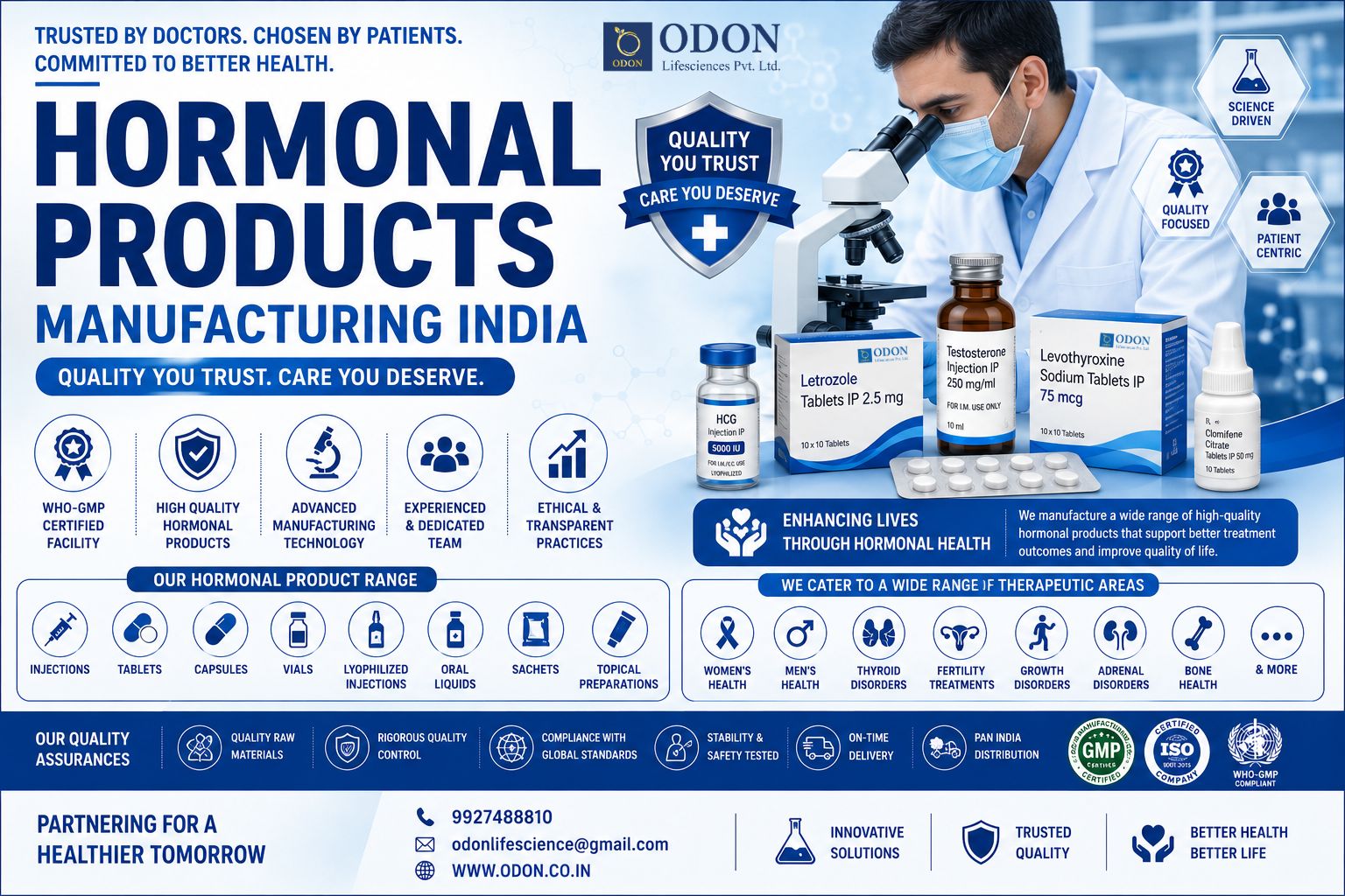 Hormonal Products Manufacturing India