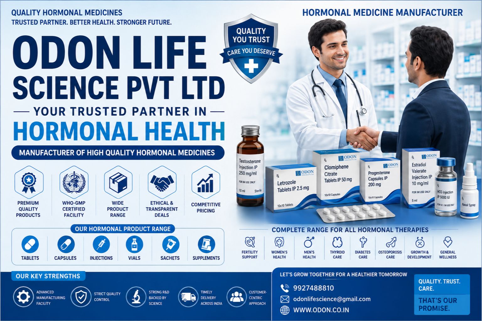 Odon Lifescience: Leading the Way in Hormonal Medicine Manufacturing